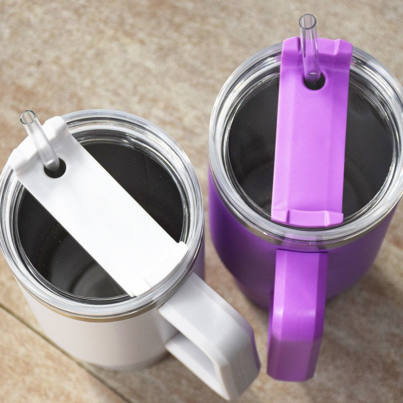 2024 In Stock Customized 40oz Adventure Travel Tumbler Car Mug With Silicone Handle and Lid