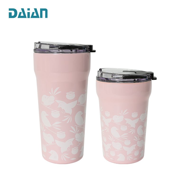 Hot Selling Coffee Mugs Travel New Arrival Tumbler Vacuum Stainless Steel Cup with Lid Straw