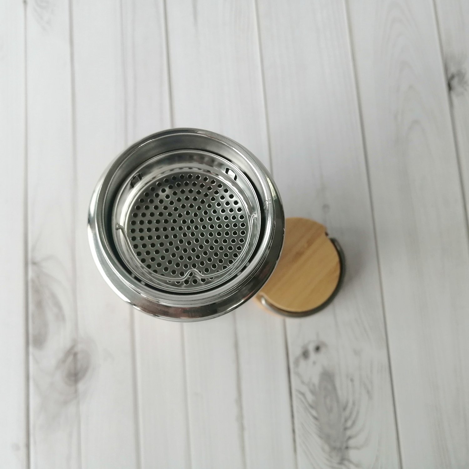 Wholesale Bamboo Shell Thermos Double Wall Insulated Stainless Steel Water Bottle Vacuum Flasks