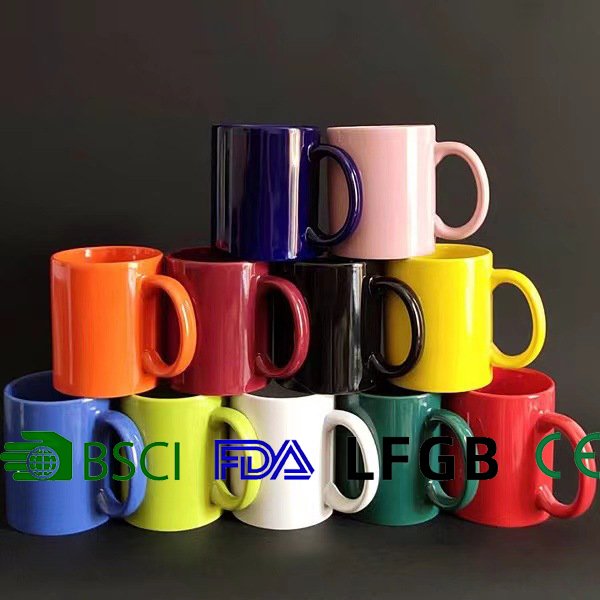 Factory Direct Sell Blank Porcelain Coffee Mugs Custom Logo School Water Bottle Ceramic Cup