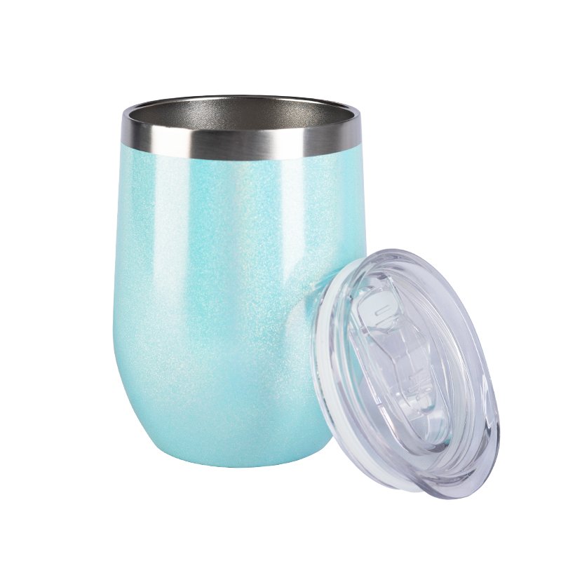 Insulated Wine Tumbler with Lid Double Wall Stainless Steel 12oz Insulated Coffee Mug GOLD