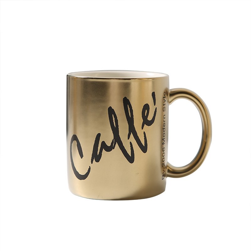 Ceramic coffee mug with customized logo new style ceramic mugs blinged cups