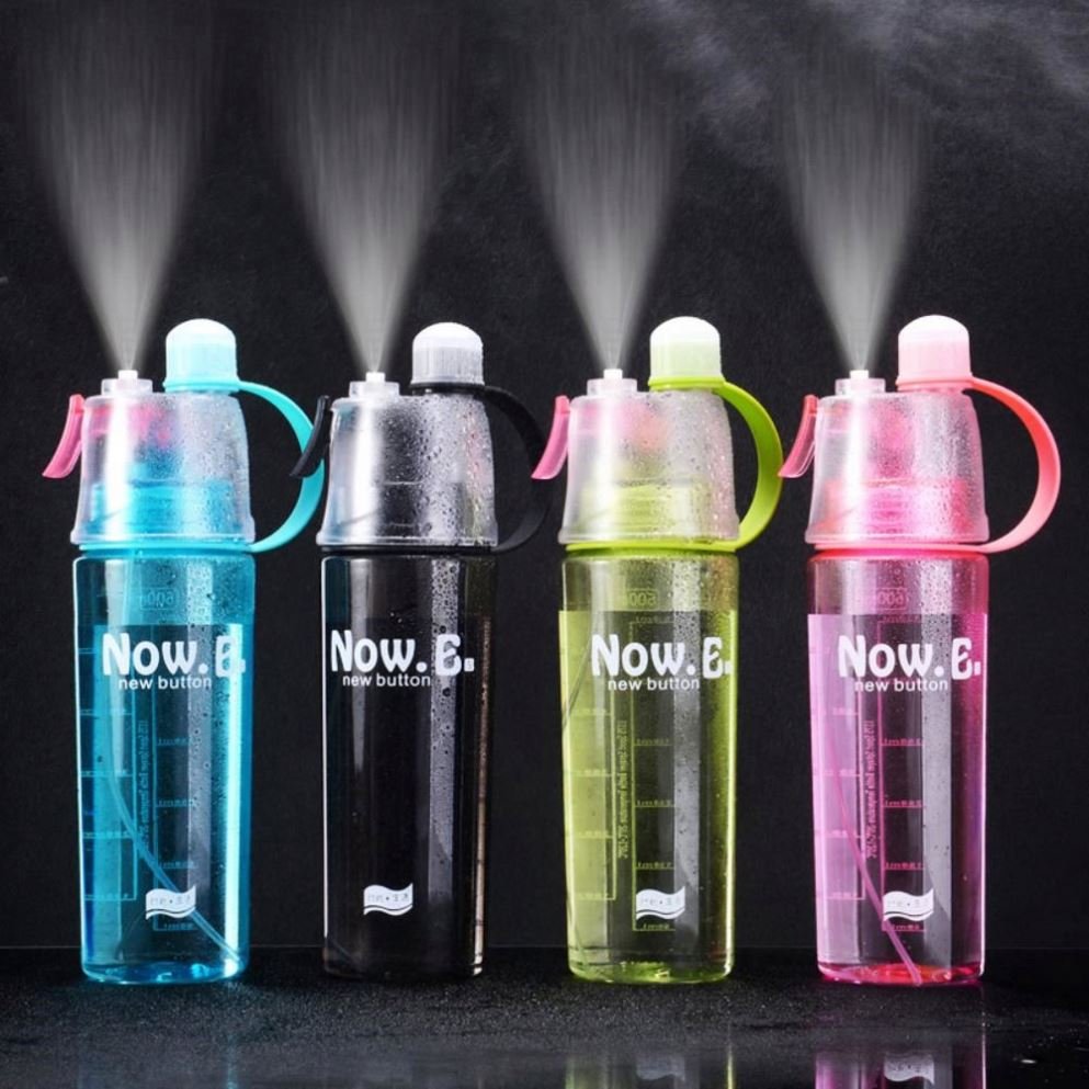 KOBES Leakproof BPA Free Drinking Water Bottle with Time Marker & Straw to Ensure You Drink Enough Water Throughout The Day