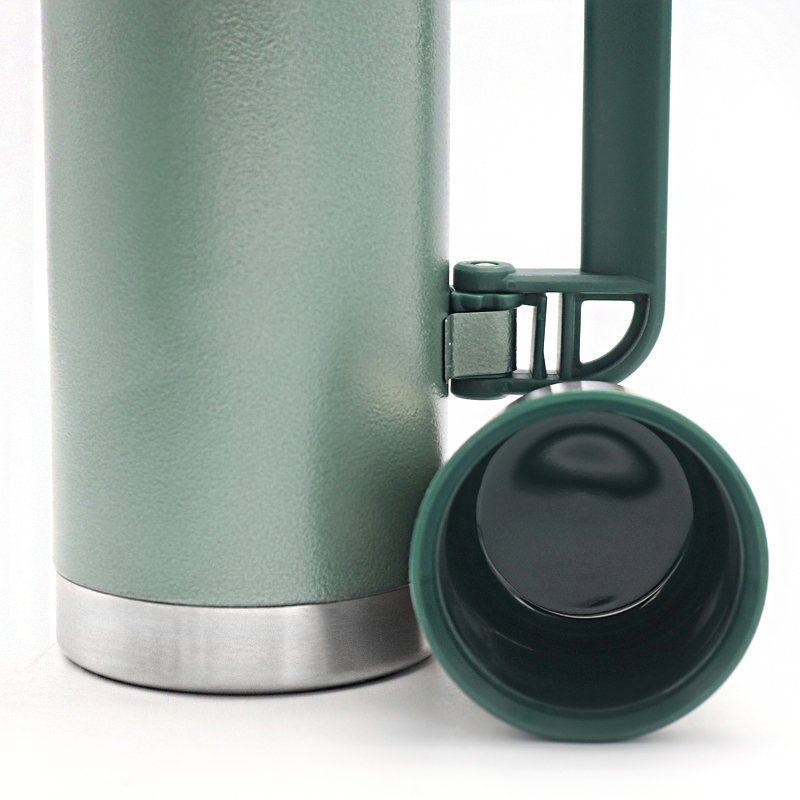 High Quality Big Capacity Stainless Steel Double Wall Insulated Vacuum Flask Thermos With Handle For Hiking