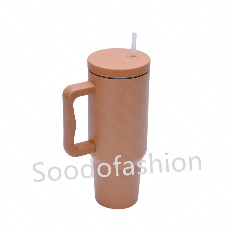 2024 40oz Car cup ModernTrek Tumblers Travel Mug Tumbler with Handle and Straw Customized Logo with Lid