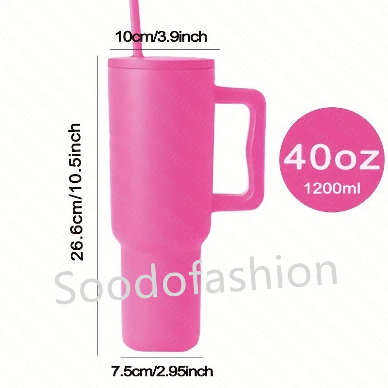 2024 40oz Car cup ModernTrek Tumblers Travel Mug Tumbler with Handle and Straw Customized Logo with Lid