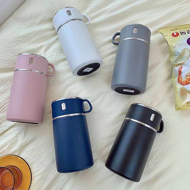800ml/27oz Insulated Double Wall Food Flask Stainless Steel Lunch Box Vaccum Container Thermos Pot Baby Food Jar With Spoon