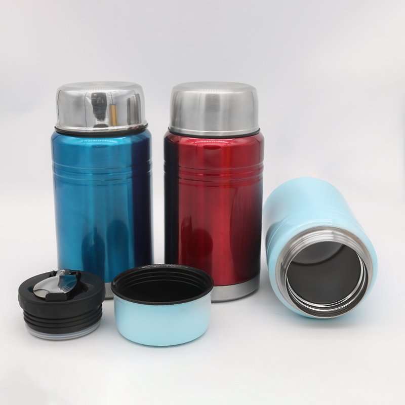 Food Flask Warmer Vacuum Thermos Lunch Box Large Insulated Stainless Steel with Spoon 750ml Vacuum Flasks & Thermoses Belly Cup