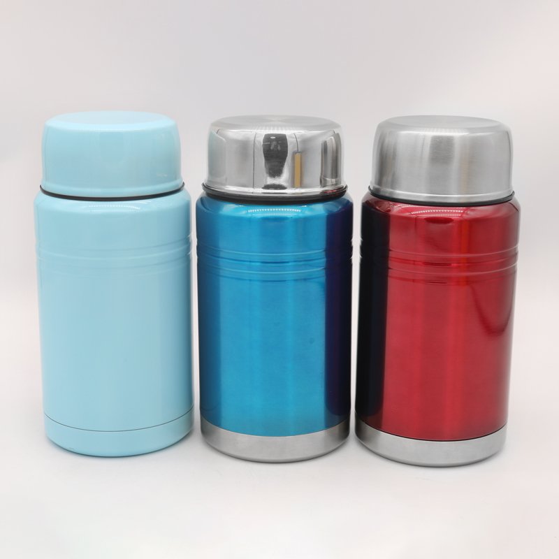 Food Flask Warmer Vacuum Thermos Lunch Box Large Insulated Stainless Steel with Spoon 750ml Vacuum Flasks & Thermoses Belly Cup