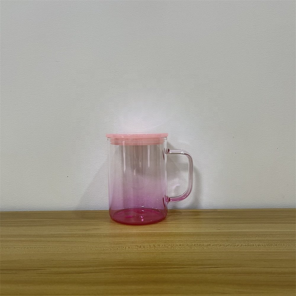 Clear 17oz Ombre Glass Sublimation Mug