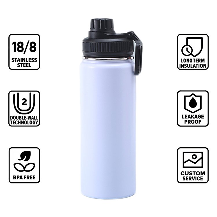 Eco-Friendly Wholesale 32oz/40oz Vacuum Insulated Stainless Steel Sport Water Bottle with Customized Logo For Gym