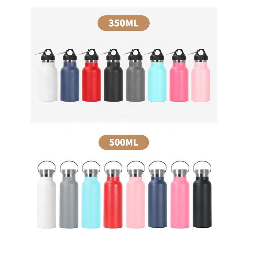 LeMuna Customised 304 Stainless steel Vacuum Sports Water Bottles with Handle