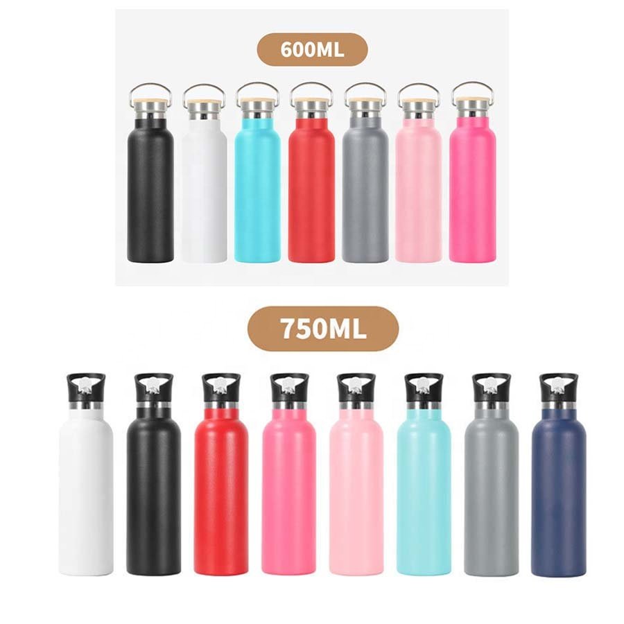 LeMuna Customised 304 Stainless steel Vacuum Sports Water Bottles with Handle