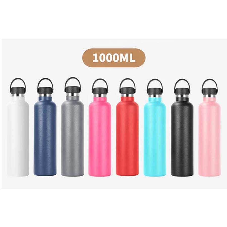 LeMuna Customised 304 Stainless steel Vacuum Sports Water Bottles with Handle