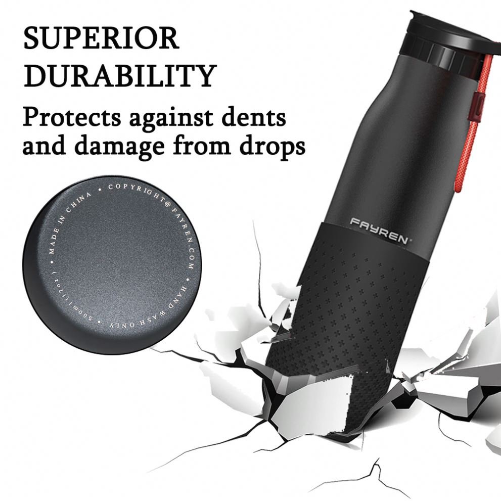 Fayren Custom Logo Sports Products Insulated Vacuum Flasks & Thermoses Tumbler Stainless Steel Water Bottle