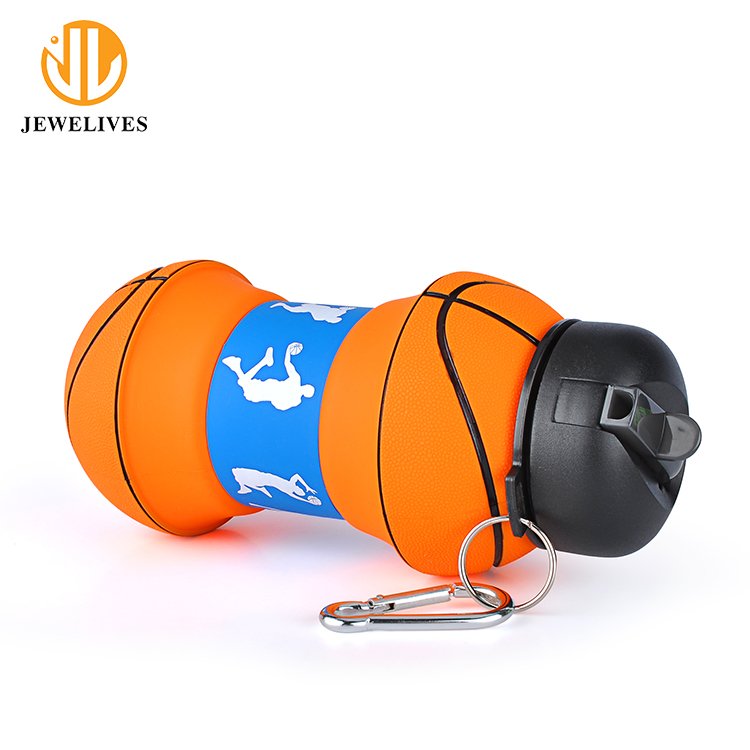 Ball Shape Sports Drinking Cycling Water Bottle With Basketball Design Water Bottles for Adults