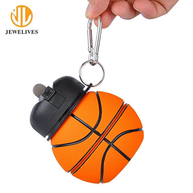 Ball Shape Sports Drinking Cycling Water Bottle With Basketball Design Water Bottles for Adults
