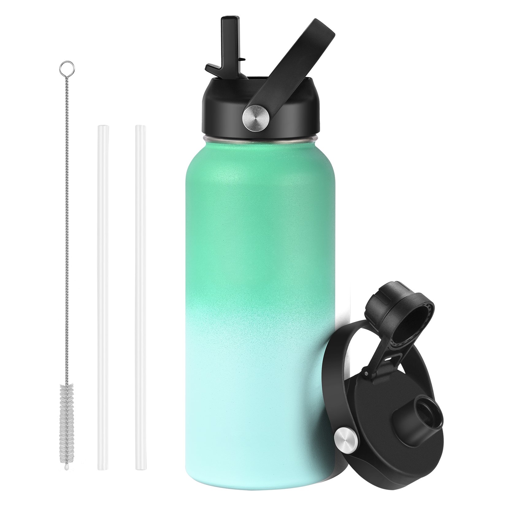 Big Capacity Stainless Steel Water Bottle With Portable Lid Custom Logo 20oz Camping Beer Growler