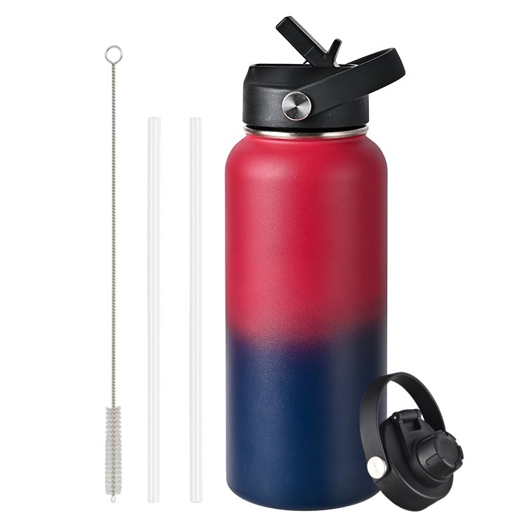 Big Capacity Stainless Steel Water Bottle With Portable Lid Custom Logo 20oz Camping Beer Growler