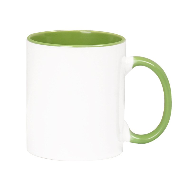 Western 301-400ml Cafe Ceramic Macaron Sublimation Coofee Mugs 11oz sublimation Cup