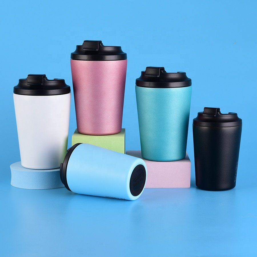 Trending 2024 260/380ml Portable Thermal Insulated Reusable Coffee Travel tumbler water bottle Mug For Gifts vacuum tumbler