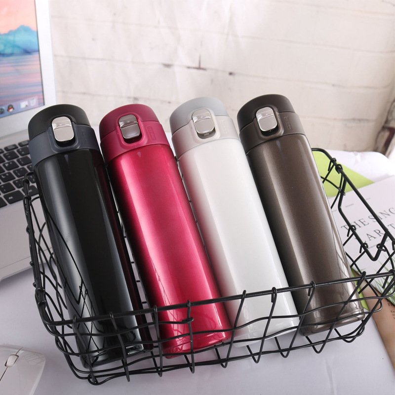 Logo Custom Wholesale 500ml Double Wall Travel Vacuum Flask Bottle Stainless Steel 304 Thermos Cup For Water Coffee Milk Tea