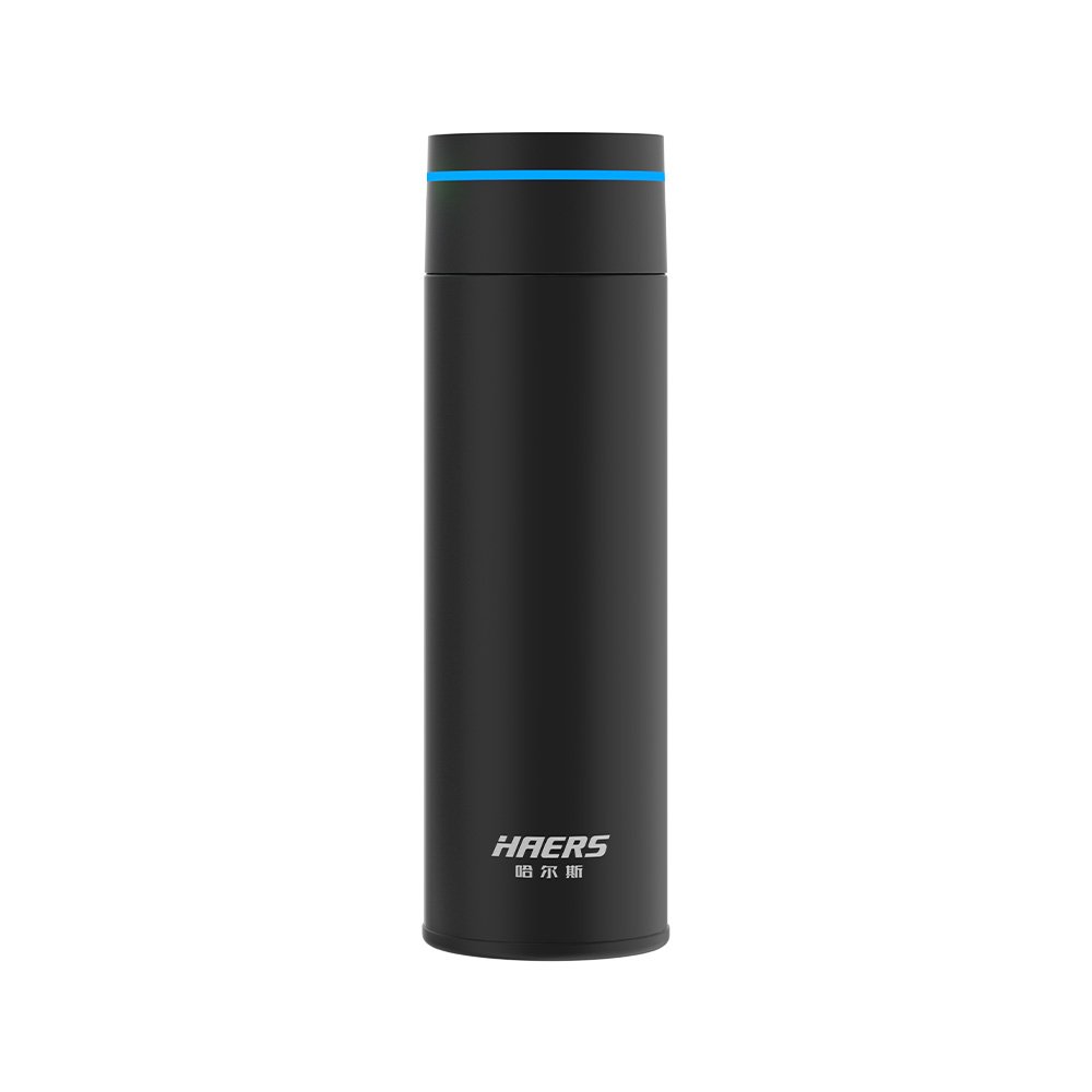 HAERS Smart insulated Vacuum Flask 500ML Thermal Water Bottle Stainless Steel BPA free portable tumbler Custom Logo