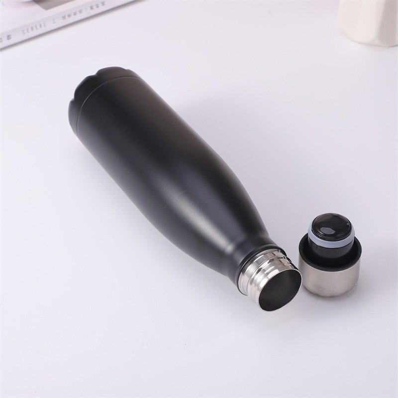 Eco-friendly 500ml 750 1000 Cola Shape Water Bottle Outdoor Stainless Steel Sport Termos water bottle