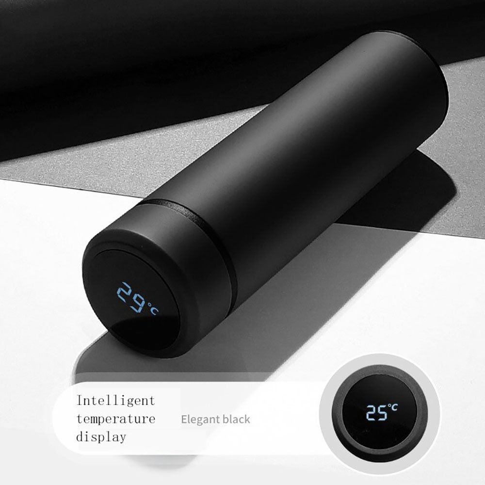 keeps hot cold stainless steel vacuum flask led smart cup temperature display