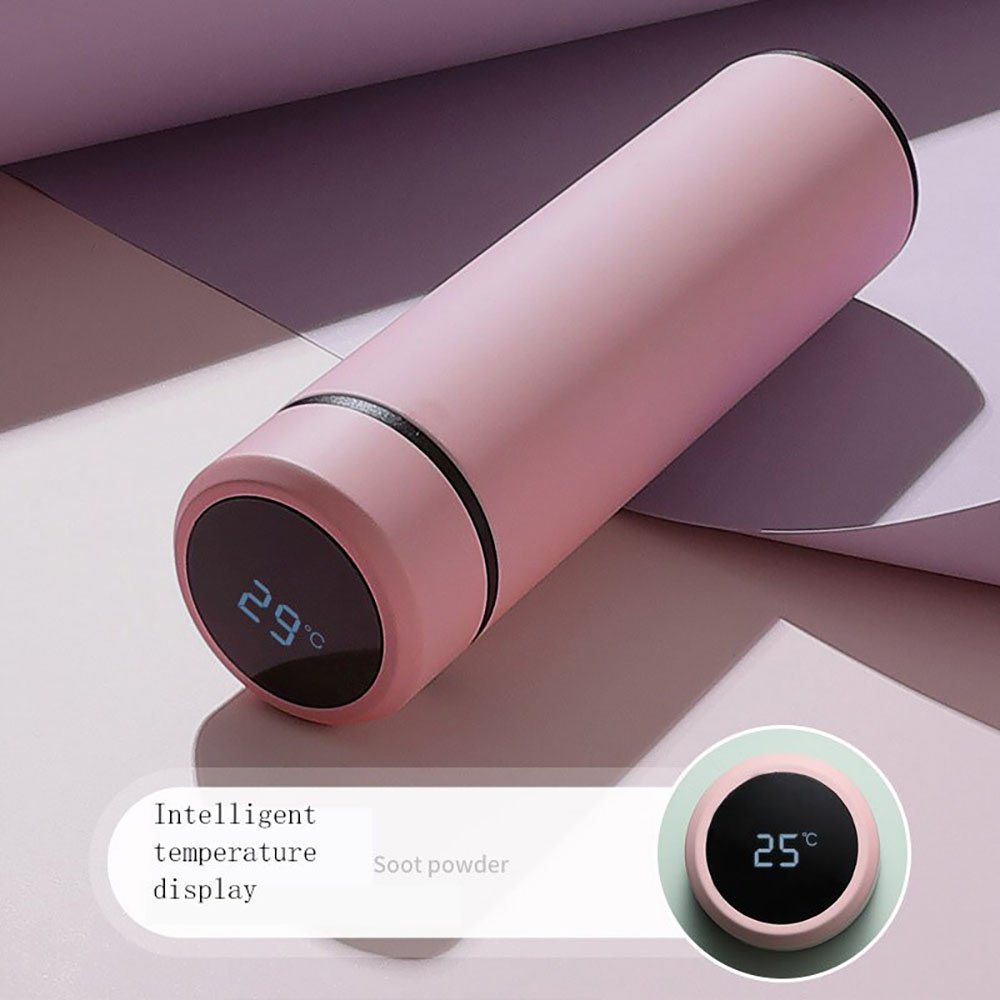 keeps hot cold stainless steel vacuum flask led smart cup temperature display