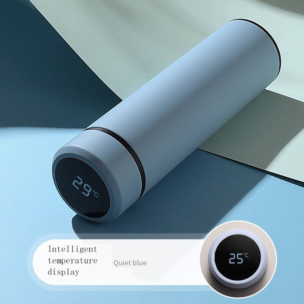 keeps hot cold stainless steel vacuum flask led smart cup temperature display