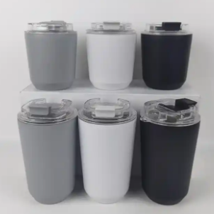Insulated Tumblers with Lid, 14 oz Travel Coffee Mug Stainless Steel Vacuum Thermos Cup 10/14 oz Leak Proof Reusable Double Wall