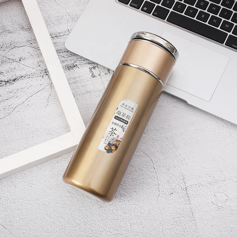 All steel tea separation cup Mug Coffee Cups Portable Vacuum Flasks Travel Insulated Cafe Cup