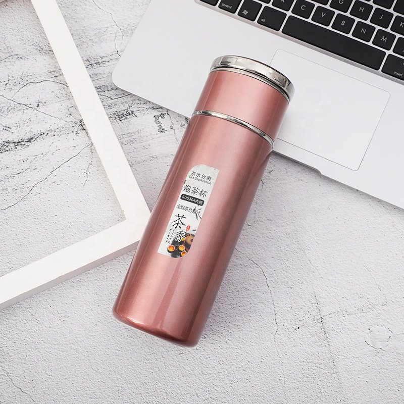 All steel tea separation cup Mug Coffee Cups Portable Vacuum Flasks Travel Insulated Cafe Cup