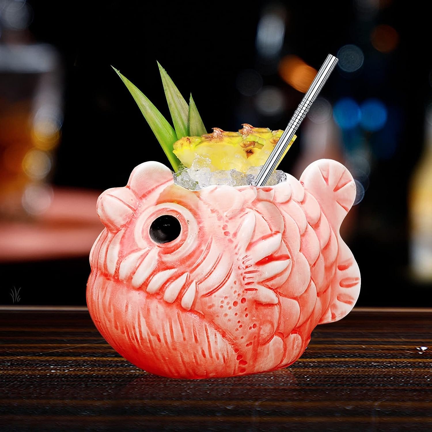 OEM Ceramic Fish Tiki Beach Bar Cups Cute Koala Animal Themed Cocktail Mugs