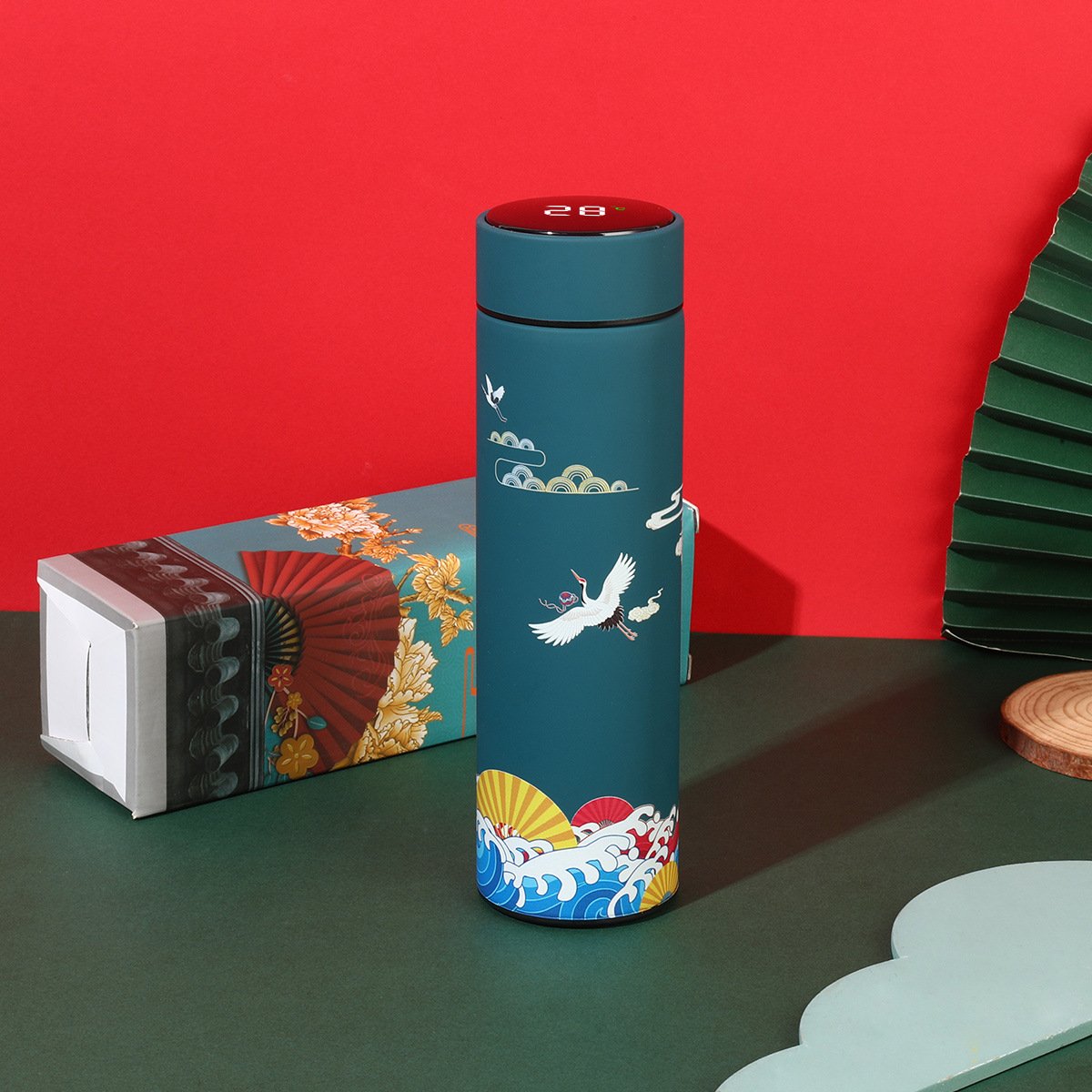 Stainless Steel Intelligent Vacuum Flask 500ml Smart LED Temperature Display Insulated Water Bottle