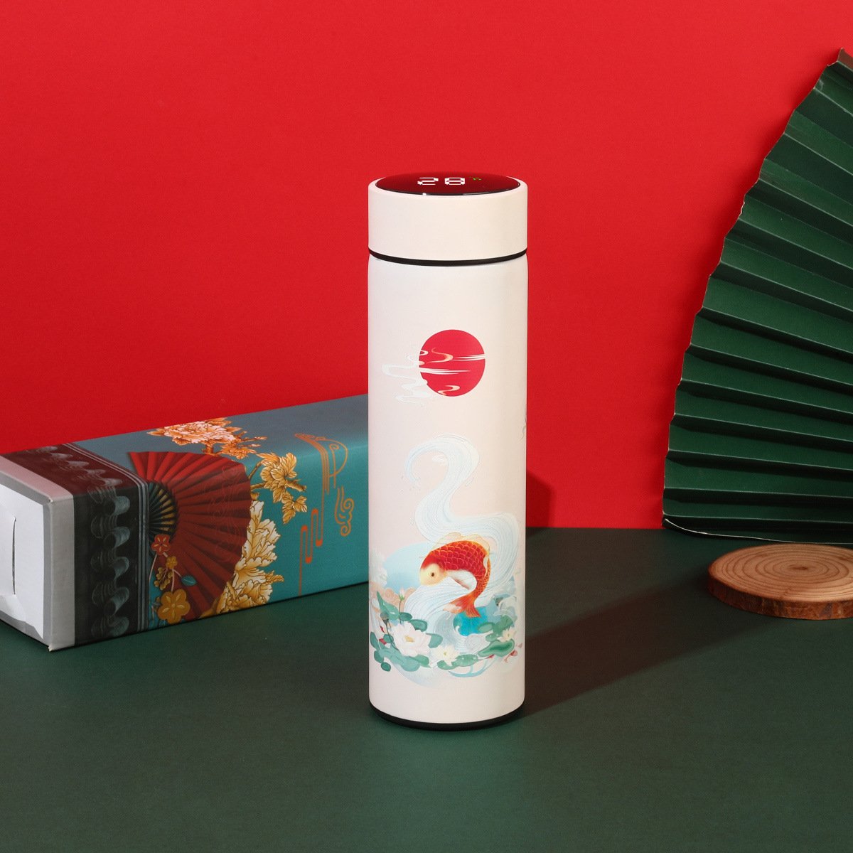 Stainless Steel Intelligent Vacuum Flask 500ml Smart LED Temperature Display Insulated Water Bottle