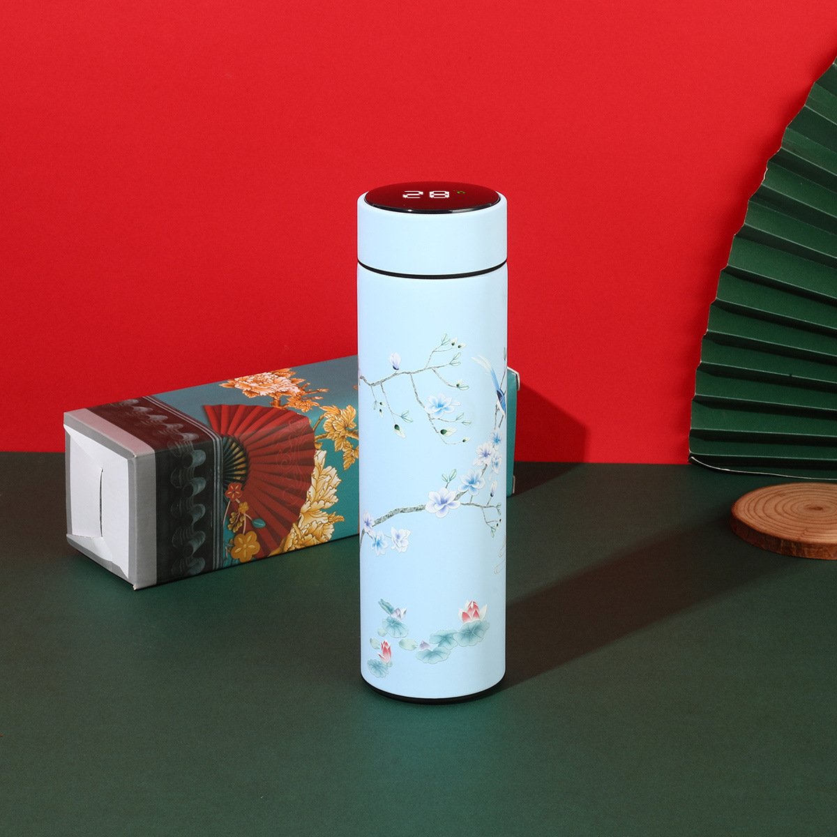 Stainless Steel Intelligent Vacuum Flask 500ml Smart LED Temperature Display Insulated Water Bottle