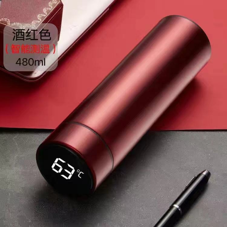 Stainless Steel Intelligent Vacuum Flask 500ml Smart LED Temperature Display Insulated Water Bottle