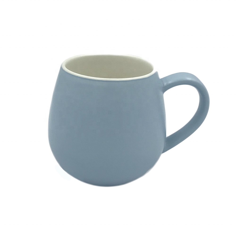 Mugs Wholesale Ball Shape Stoneware Coffee Cup Ceramic Hot Sale Ceramic Mug Matte Mint Green AB Sustainable HANDGRIP