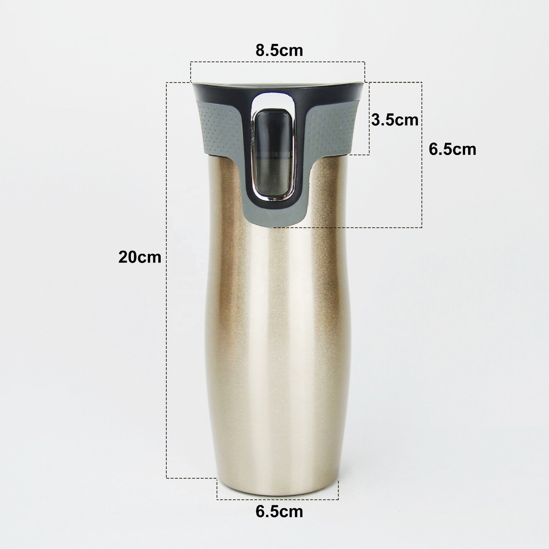 China Supplier 17oz Stainless Steel Coffee Mug Vacuum Water Bottles With Lid Lock 450ml Insulated Coffee Cup water bottle