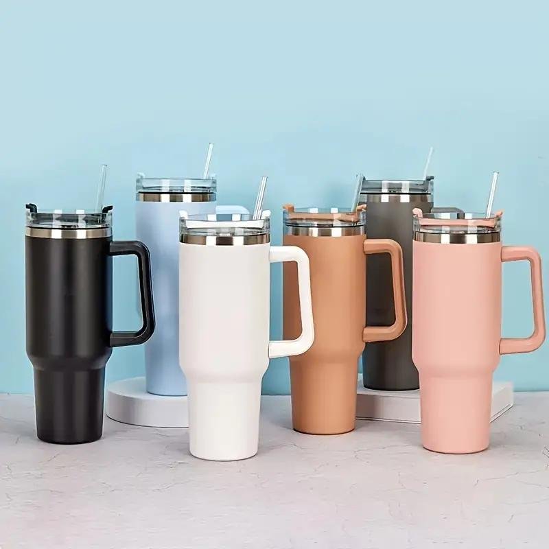 Custom Logo Print Coated Stainless Steel 40OZ Travel Mug Tumbler Cup With Handle For Stanley Cup Vaso Aislado Gobelet Isotherme
