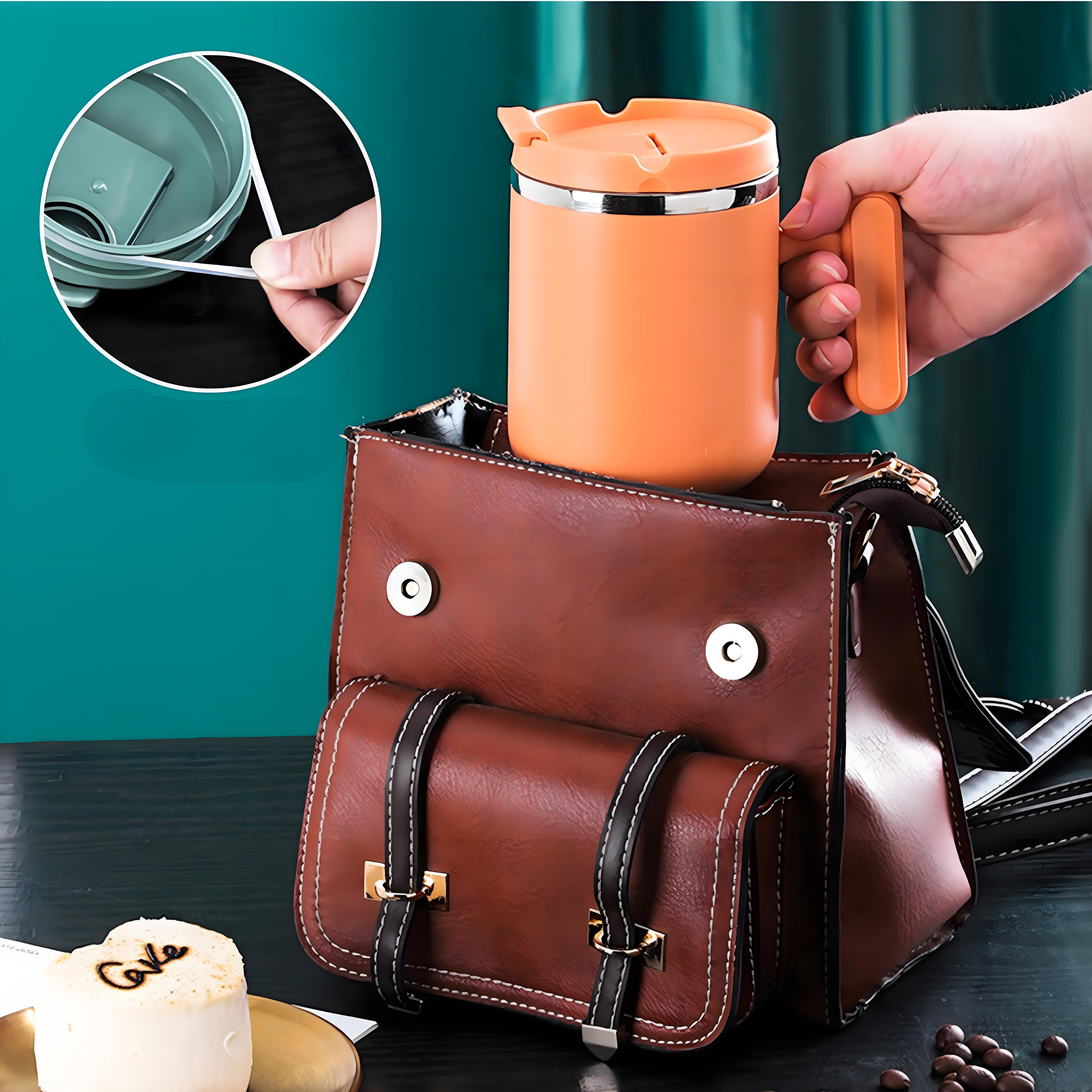 Vacuum Insulated Travel Mugs Thermal 304 Stainless Steel Tumblers Car Travel Mug With Straw