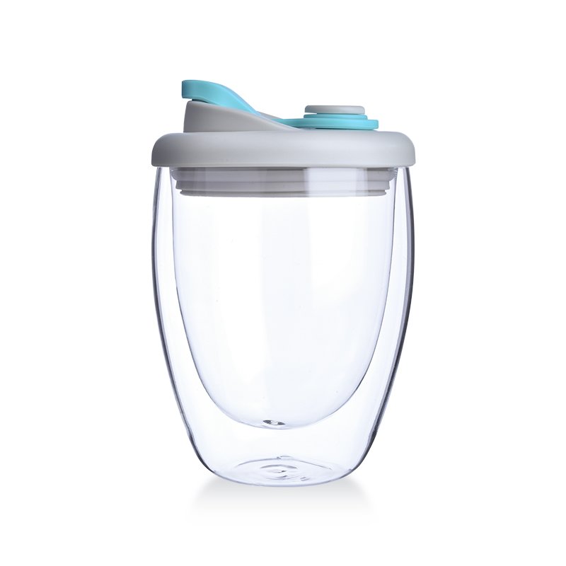 2024 Hot Sale Glass Cup Coffee Milk Tea Women Gift Double Wall Glass Cup Travel Mug Tumbler Cup With Lid