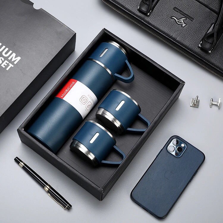 Eco friendly Stainless Steel 500ml/16.9oz Vacuum Bottle Vacuum Flask Thermoses Set Insulated Thermal Bottle thermos mug gift set