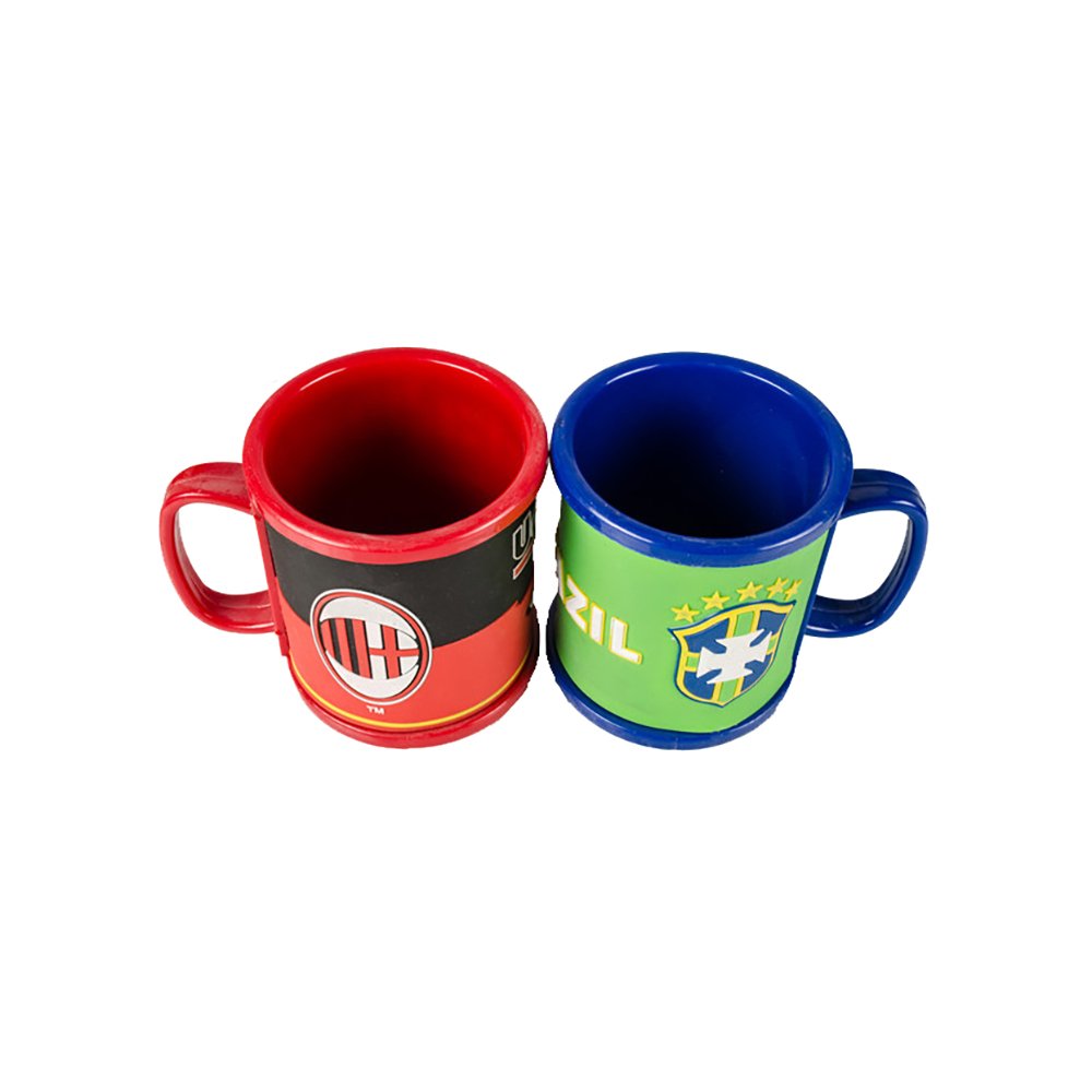 Wholesale kids gift custom funny plastic cup personalized silicone 3d cover cartoon mug with logo