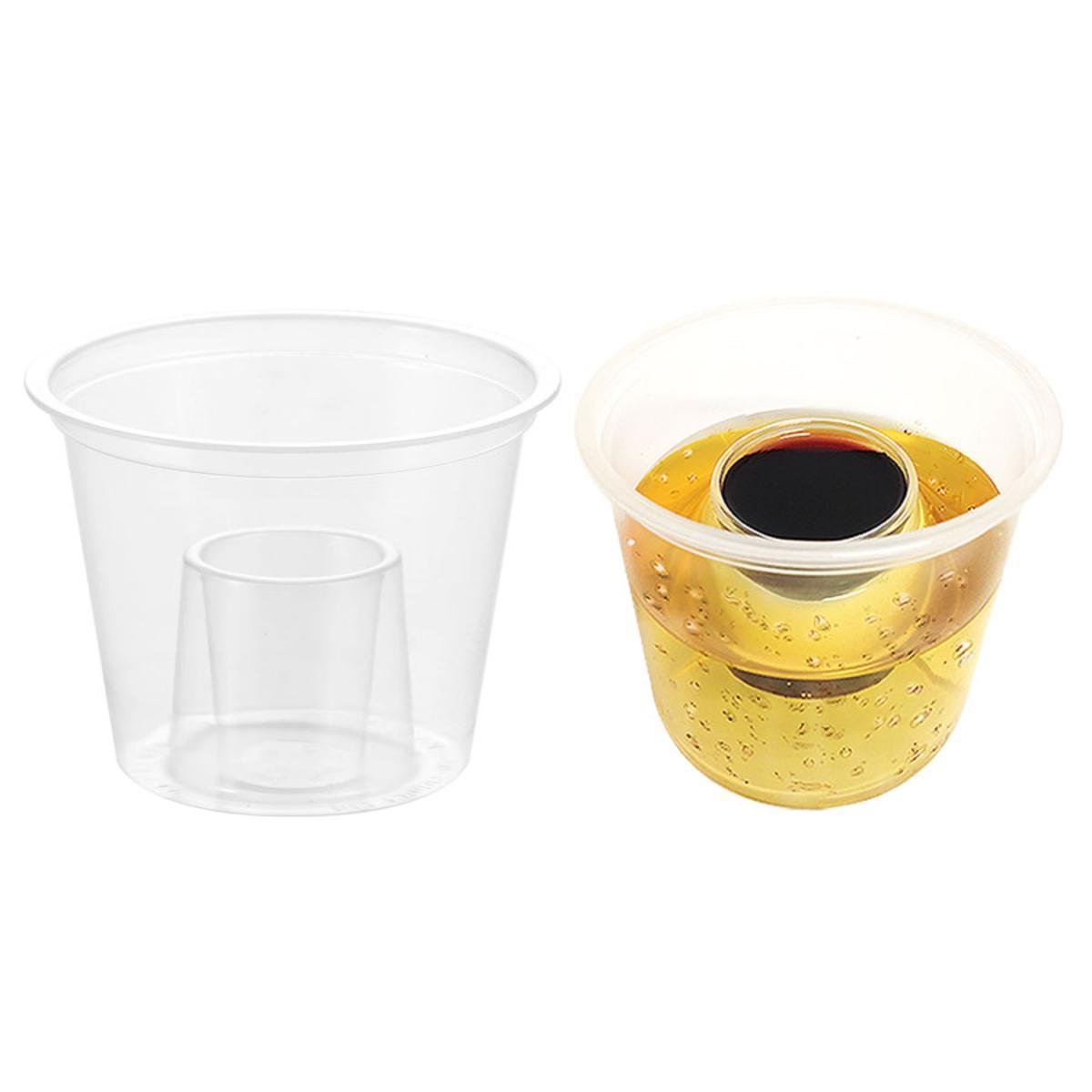 200ML Clear Party Plastic Power Bomb Shot Cups for Jelly Reusable Clear Plastic Cups Shot Glass for Party Bar Festivals Parties