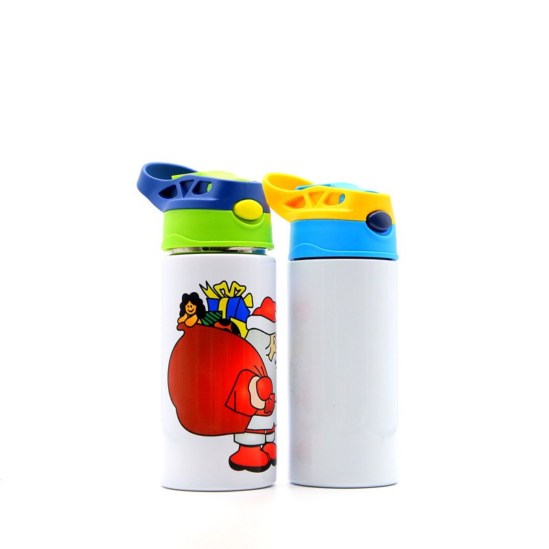 US Warehouse  12oz straight Sippy Cup Child Kid tumbler Sublimation Blanks 304 Stainless Steel Water tumble