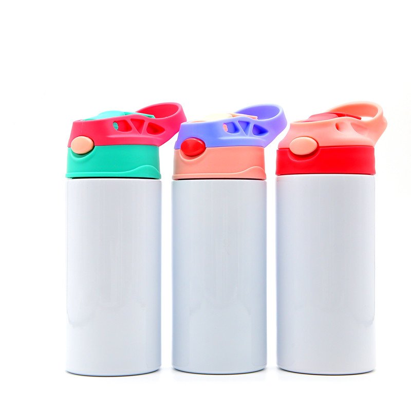 US Warehouse  12oz straight Sippy Cup Child Kid tumbler Sublimation Blanks 304 Stainless Steel Water tumble