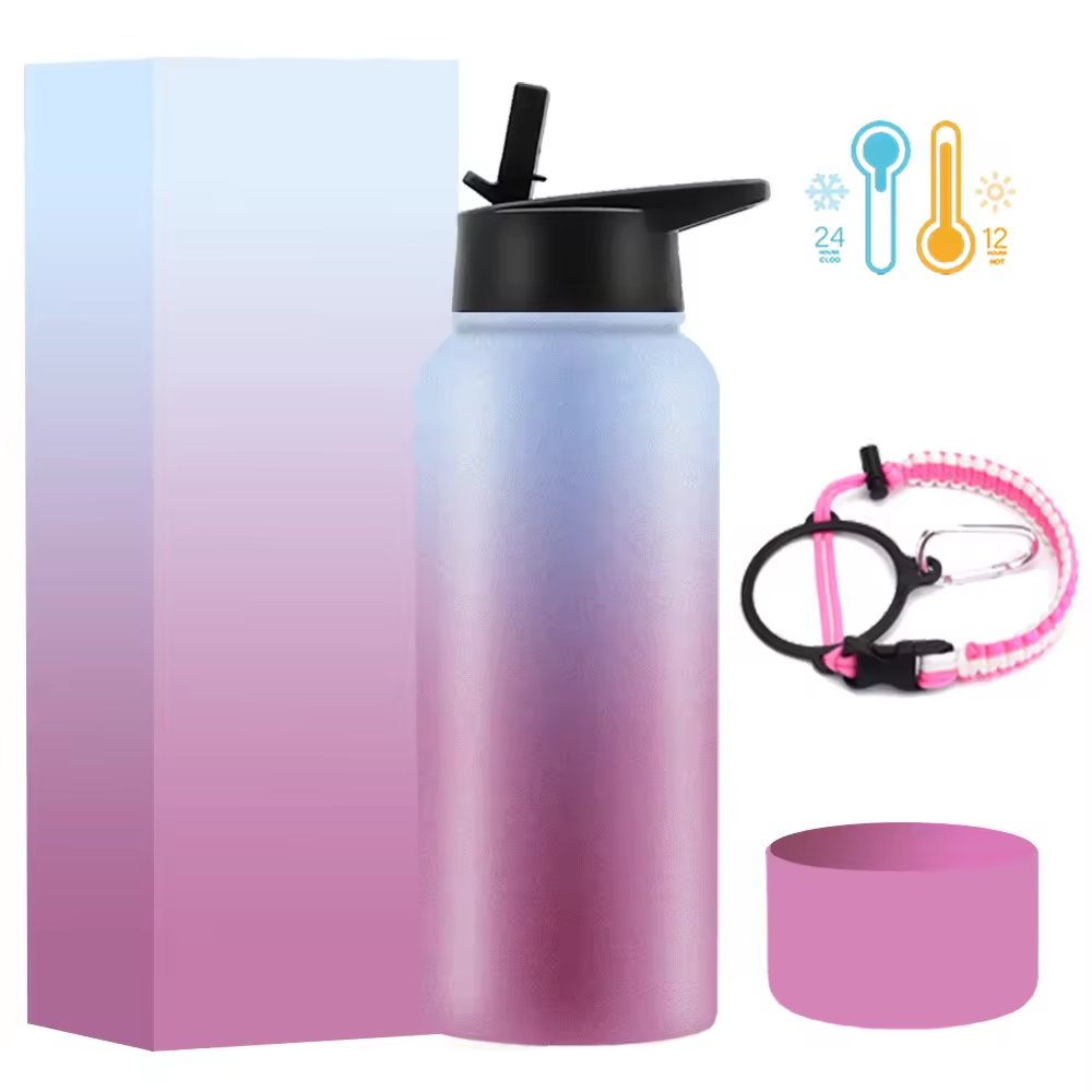 Custom Logo High Quality Wholesale Various capacities Double Wall Stainless Steel Vacuum insulated flask sport Water bottle